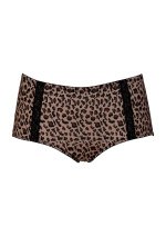 Giselle - Highwaist slip micro met kant - Animalprint