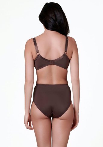 Donkerbruine high waist slip