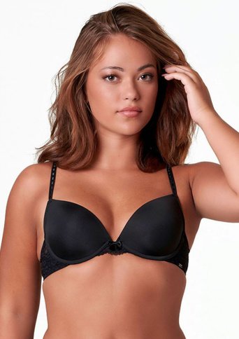 Lana - Voorgevormde beugel bh van recycled micro en kant